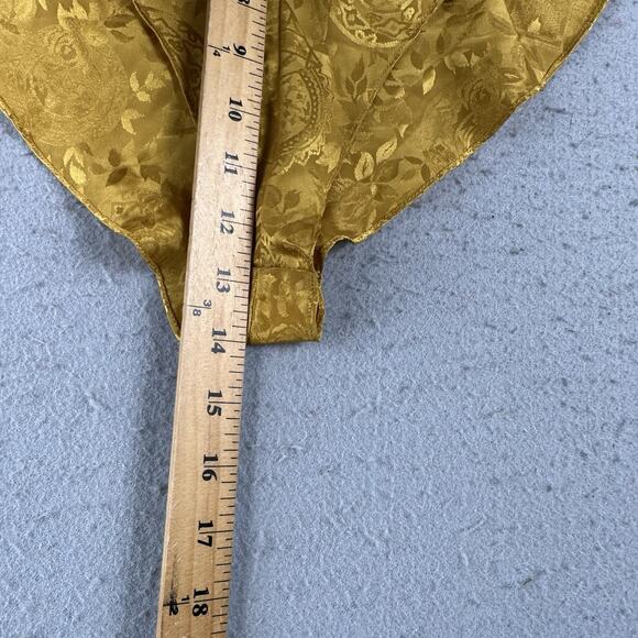 Vintage Victoria’s Secret Gold Jacquard Flutter Floral Satin Panties Shorts M‎ - Picture 10 of 16